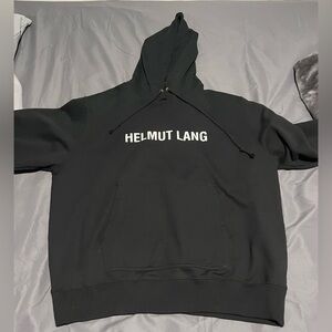 Helmut Lang Men’s Logo Drawstring Hoodie